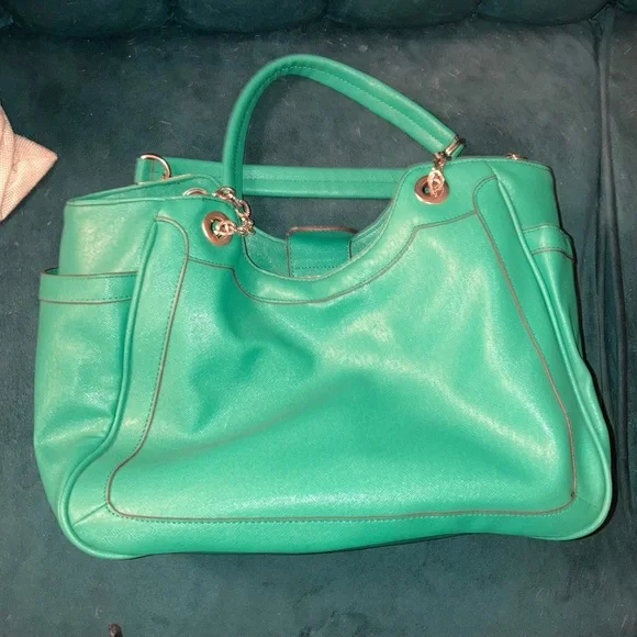 Bright Teal Shoulder Bag - Picture 1 of 4